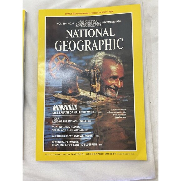 Nat Geo Lot Jul–Dec 1984 w/ Slipcover | Culture, Travel, Geography - Picture 10 of 16